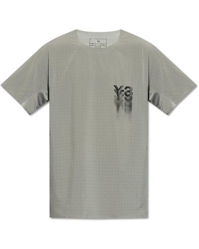 Y-3 T-shirt Z Logo, - Gray