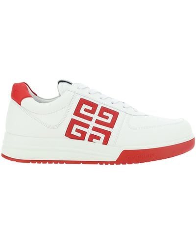 Givenchy Low-Top Leather Trainers - Red