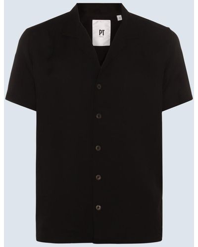 PT Torino Linen Shirt - Black