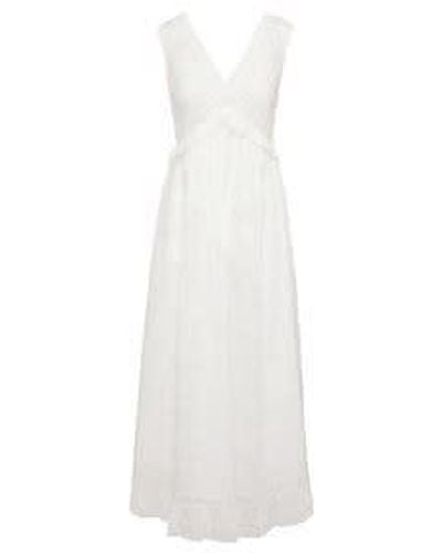 See By Chloé Long Sleeveless V-Neck Dress - White