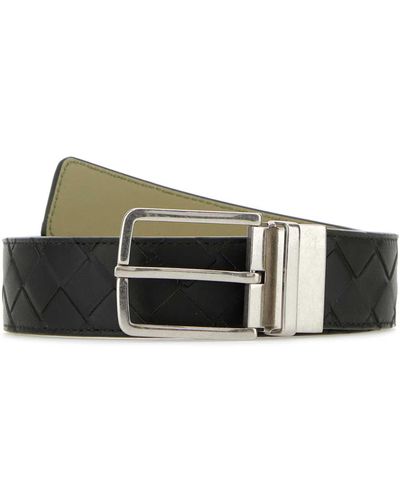 Bottega Veneta Dark Leather Belt - Multicolour
