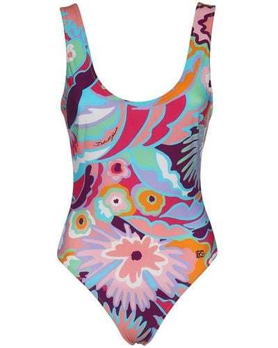 Dolce & Gabbana Printed One-Piece Swimsuit - Multicolour