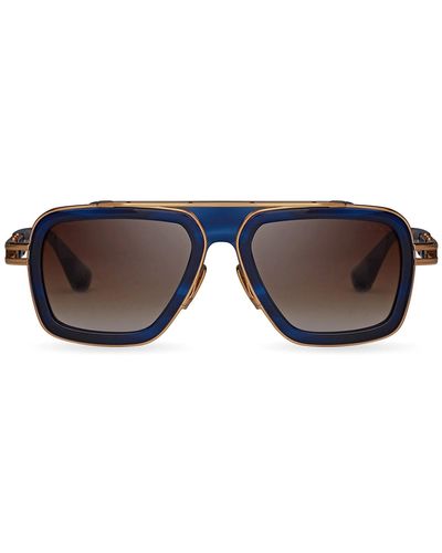 Dita Eyewear Lxn-evo / Blue Swirl - Yellow Gold Sunglasses - Black
