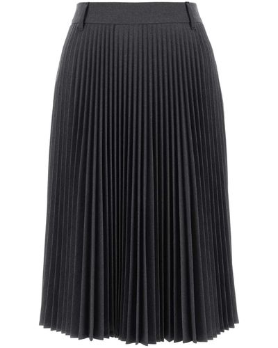 Burberry Graphite Stretch Polyester Blend Pant-Skirt - Black