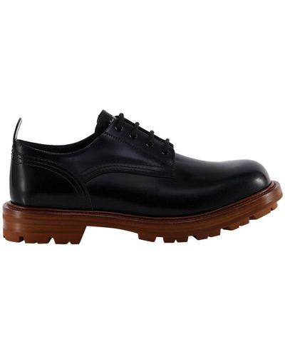 Alexander McQueen Platform Lace-up Shoes - Black