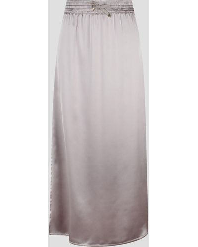 Herno Casual Satin Skirt - Grey