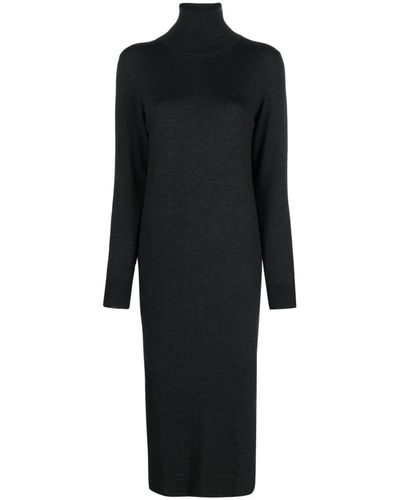 P.A.R.O.S.H. Long-sleeve Knitted Dress - Black