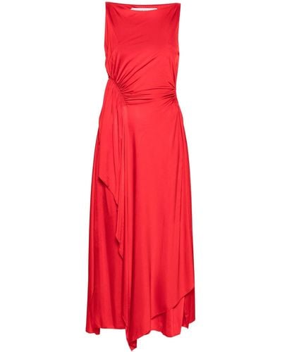 Lanvin Stretch-Design Dress - Red