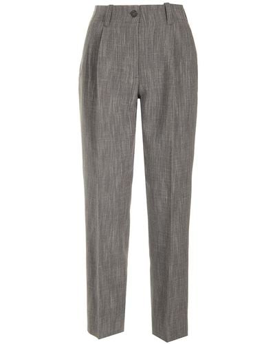 Golden Goose Grey High-waisted Trousers