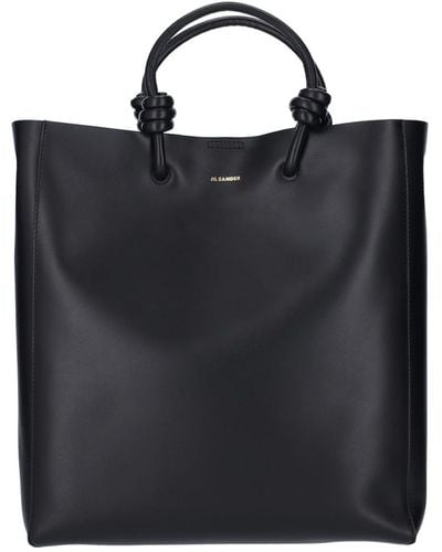 Jil Sander Large Tote Bag - Black