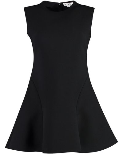 Alaïa Wool-Blend Dress - Black