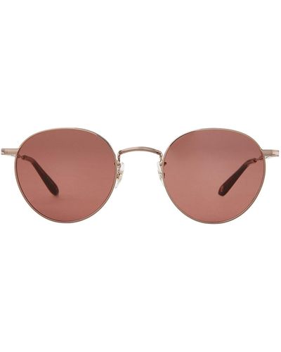 Garrett Leight Wilson M Sun Copper-Spotted Shell Sunglasses - Pink