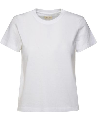 Khaite White Cotton T-shirt