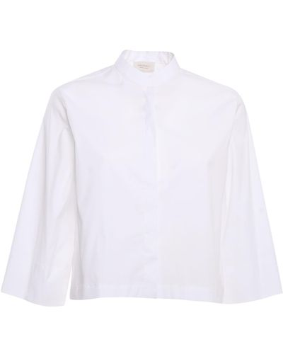 Mazzarelli Cropped Shirt - White