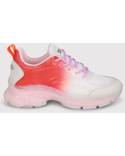 Essentiel Antwerp Lace-Up Mesh Sneakers - Pink