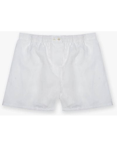 Larusmiani Linen Boxer Shorts Forte Dei Marmi Panties - White