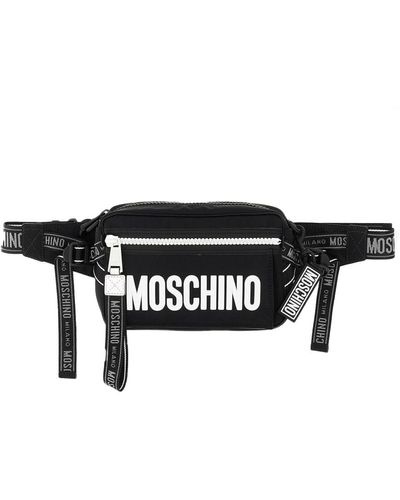 Moschino Pouch With Lettering Logo - Black