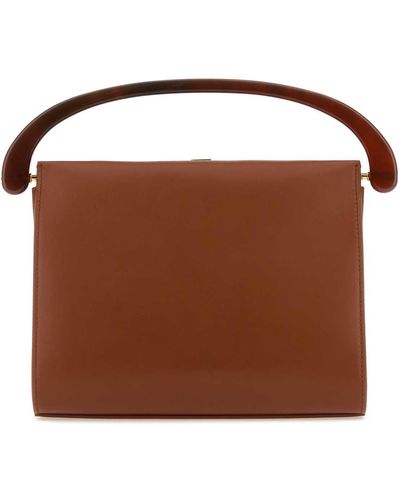 Dries Van Noten Caramel Leather Handbag - Brown