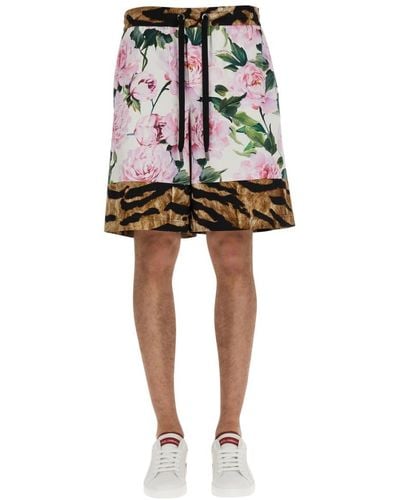 Dolce & Gabbana Floral Print Shorts - Multicolor