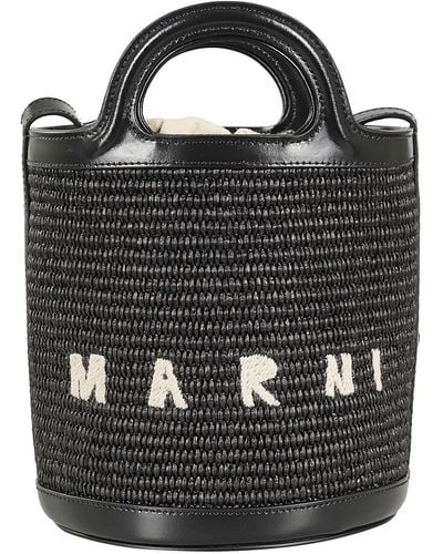 Marni Tropicalia Mini Bucket - Black