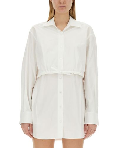 T By Alexander Wang Shirt Dress - White