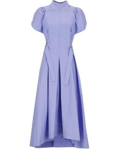 3.1 Phillip Lim Cotton Poplin Fit-&-flare Dress - Purple