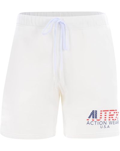 Autry Shorts In Cotone - White