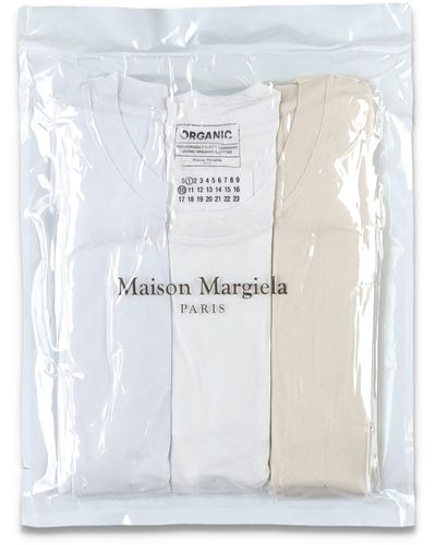 Maison Margiela 3 Pack T-shirt - White