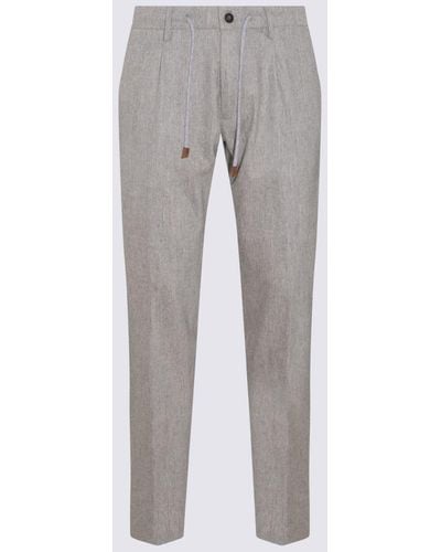 Eleventy Wool Blend Pants - Gray