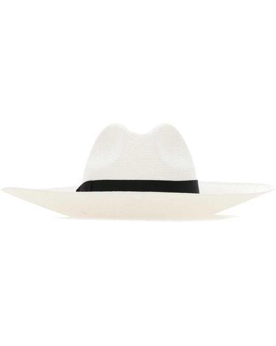 Borsalino Straw Sophie Panama Hat - Multicolour