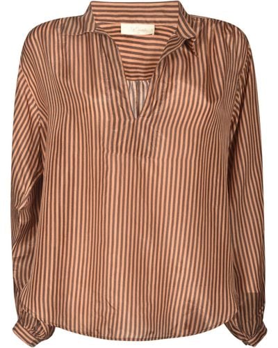 Mes Demoiselles Pinstripe Shirt - Brown