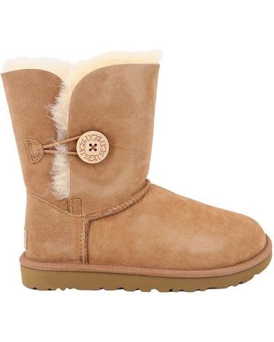 UGG 'w Mini Bailey Bow Ii' Suede Snow Boots - Brown