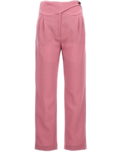 Blazé Milano Cool & Easy Trousers - Pink