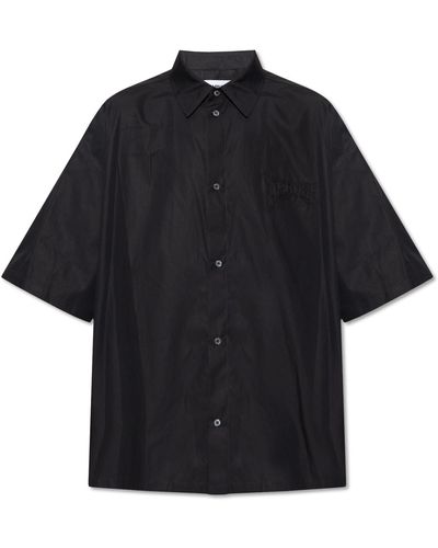 Ambush Cotton Shirt With Logo - Black