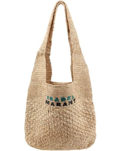 Isabel Marant Praia Medium Shoulder Bag - Natural