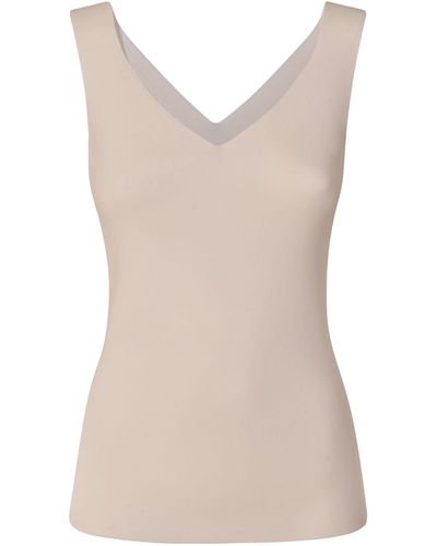 Anneclaire V-neck Tank Top - Natural