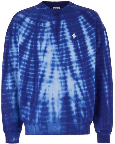 Marcelo Burlon Crewneck Long-sleeved Sweatshirt - Blue
