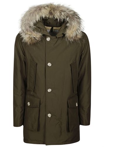 Woolrich Arctic Detachable Fur Parka - Green