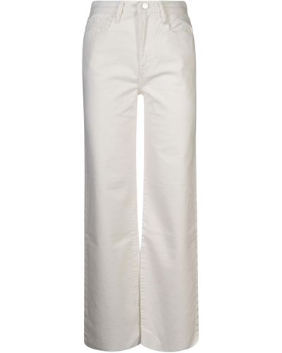 FRAME Le Jane Wide Trousers - White