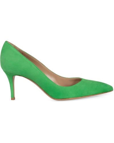 Gianvito Rossi Suede Court Shoes - Green