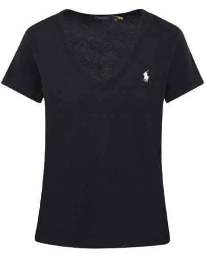 Polo Ralph Lauren V-Neck T-Shirt - Black