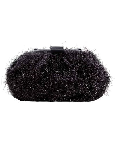 Fabiana Filippi Textured Lurex Clutch - Black