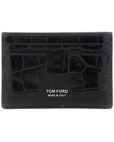 Tom Ford Logo Card Holder - Black