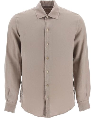 Agnona Classic Linen Shirt - Brown