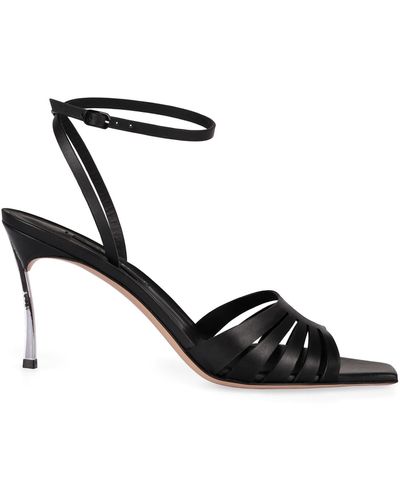 Casadei Leather Sandals - Black