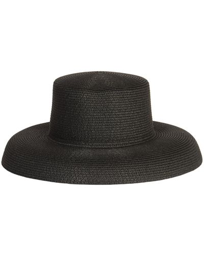 WEILI ZHENG Cloche Rafia Hat - Black