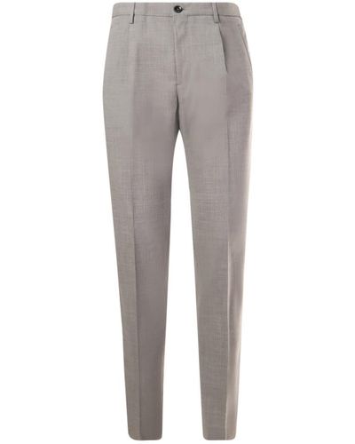 Incotex Pants With Pleats - Gray