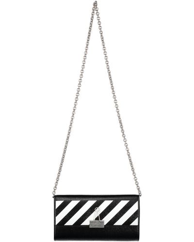 Off-White c/o Virgil Abloh Binder Leather Crossbody Bag - White