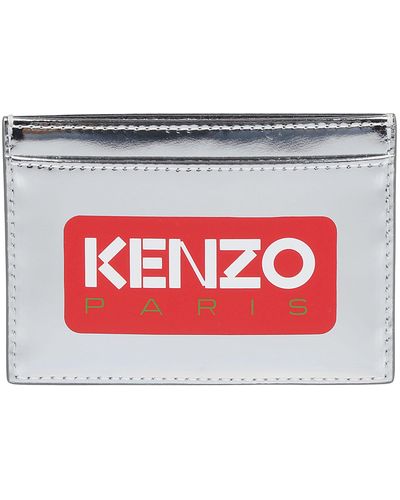 KENZO Paris Logo-printed Cardholder - Red