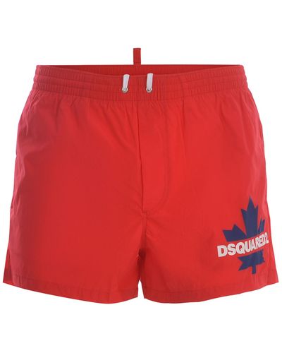 DSquared² Swimsuit Made Of Nylon - Red